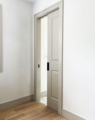 Single pocket door.