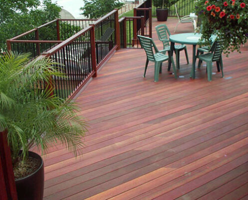 Elevated Batu Hardwood deck.